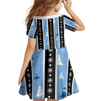 Argentina Christmas Family Matching Off Shoulder Maxi Dress and Hawaiian Shirt Feliz Navidad Sol de Mayo - Wonder Print Shop