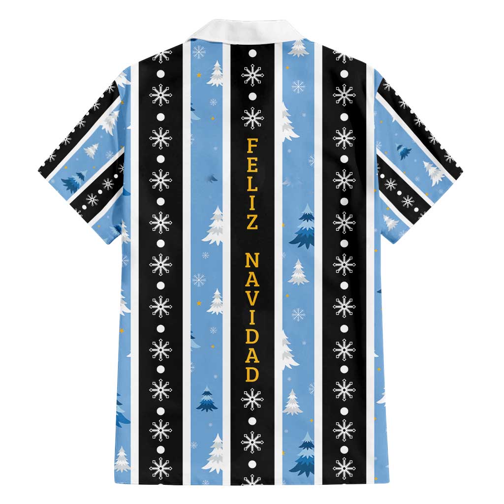Argentina Christmas Family Matching Off Shoulder Maxi Dress and Hawaiian Shirt Feliz Navidad Sol de Mayo - Wonder Print Shop