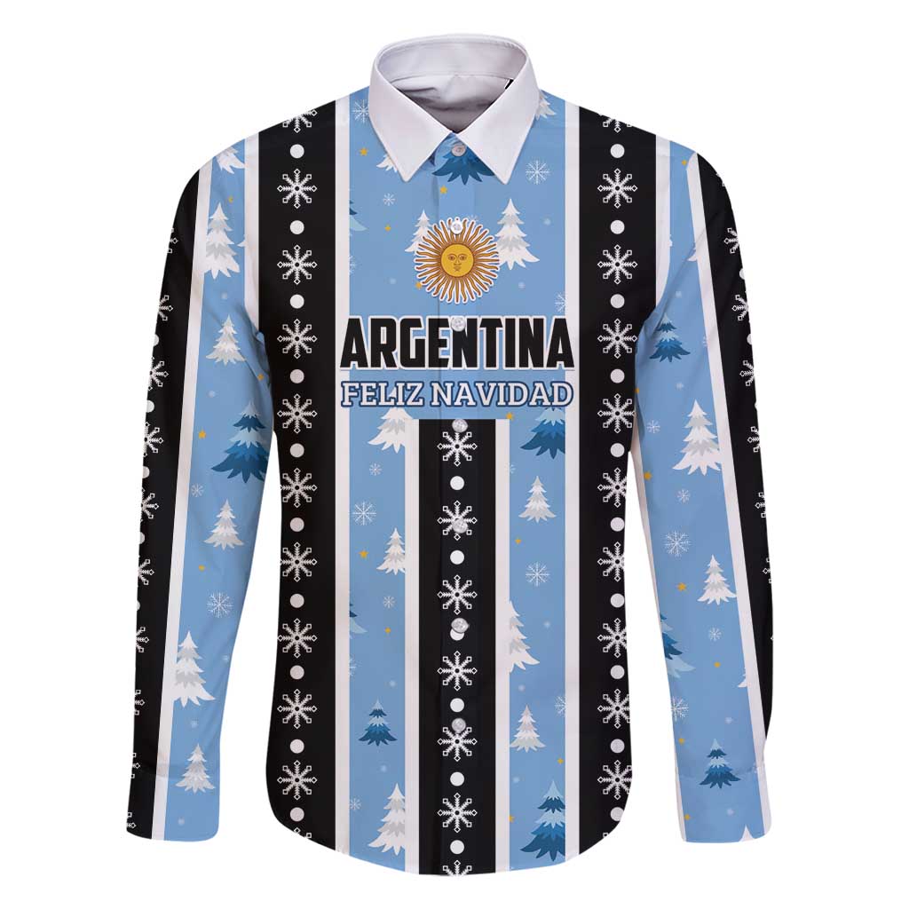 Argentina Christmas Family Matching Off Shoulder Maxi Dress and Hawaiian Shirt Feliz Navidad Sol de Mayo - Wonder Print Shop