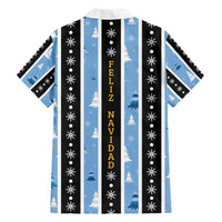 Argentina Christmas Family Matching Off Shoulder Short Dress and Hawaiian Shirt Feliz Navidad Sol de Mayo - Wonder Print Shop