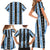 Argentina Christmas Family Matching Short Sleeve Bodycon Dress and Hawaiian Shirt Feliz Navidad Sol de Mayo - Wonder Print Shop