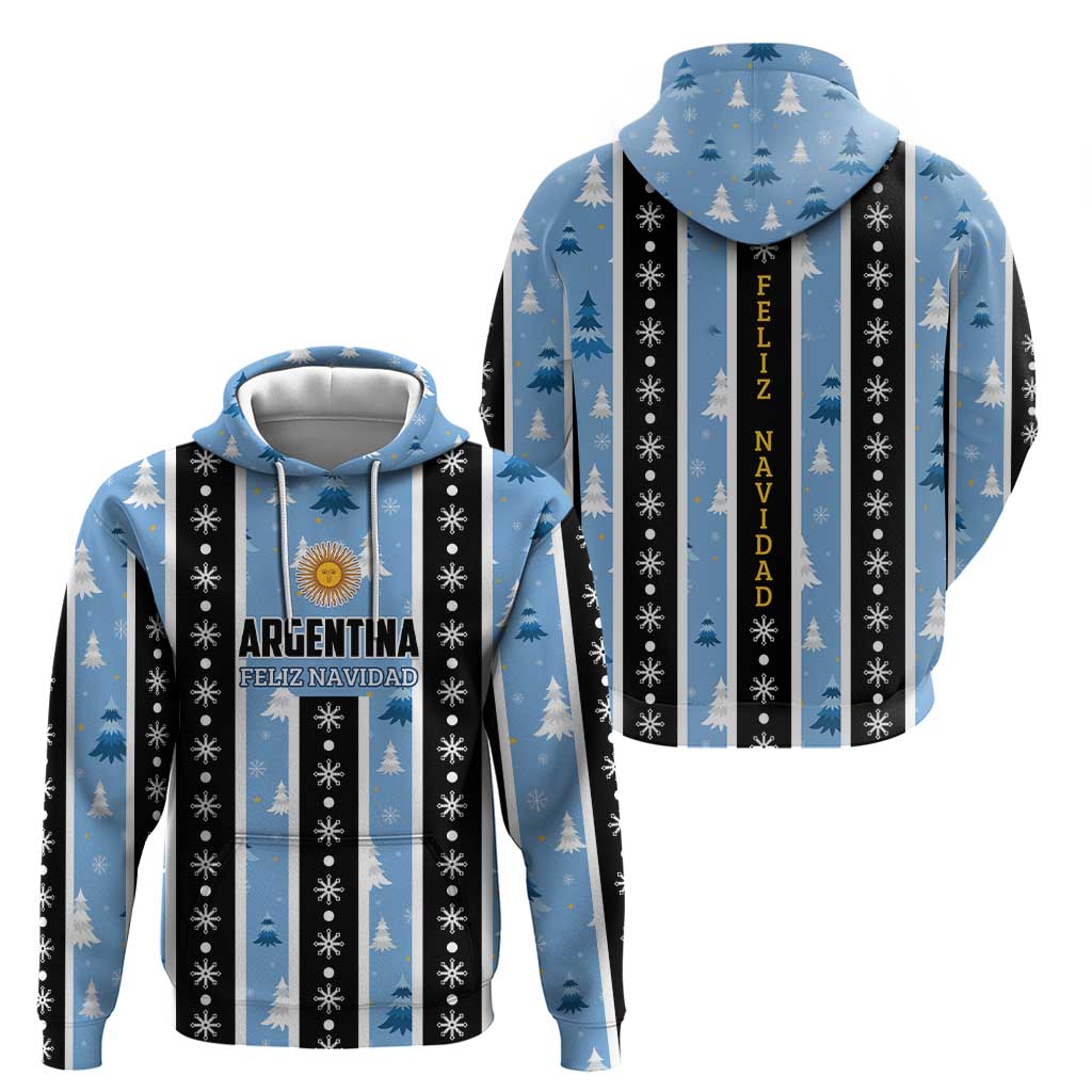 Argentina Christmas Hoodie Feliz Navidad Sol de Mayo - Wonder Print Shop
