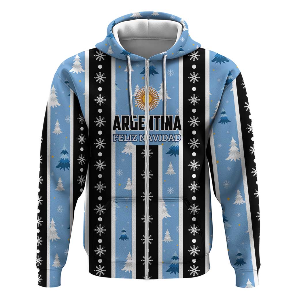 Argentina Christmas Hoodie Feliz Navidad Sol de Mayo - Wonder Print Shop
