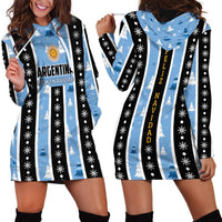 Argentina Christmas Hoodie Dress Feliz Navidad Sol de Mayo - Wonder Print Shop