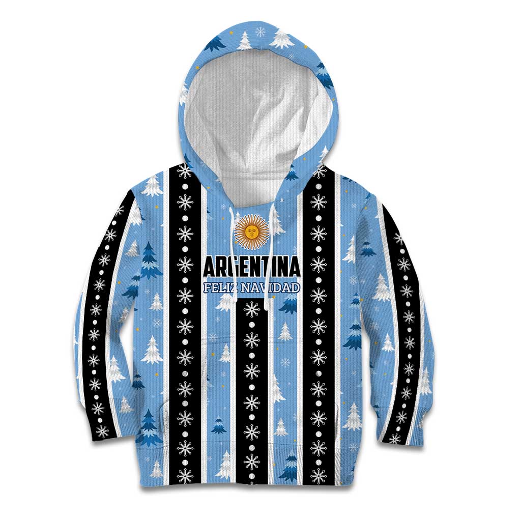 Argentina Christmas Kid Hoodie Feliz Navidad Sol de Mayo - Wonder Print Shop