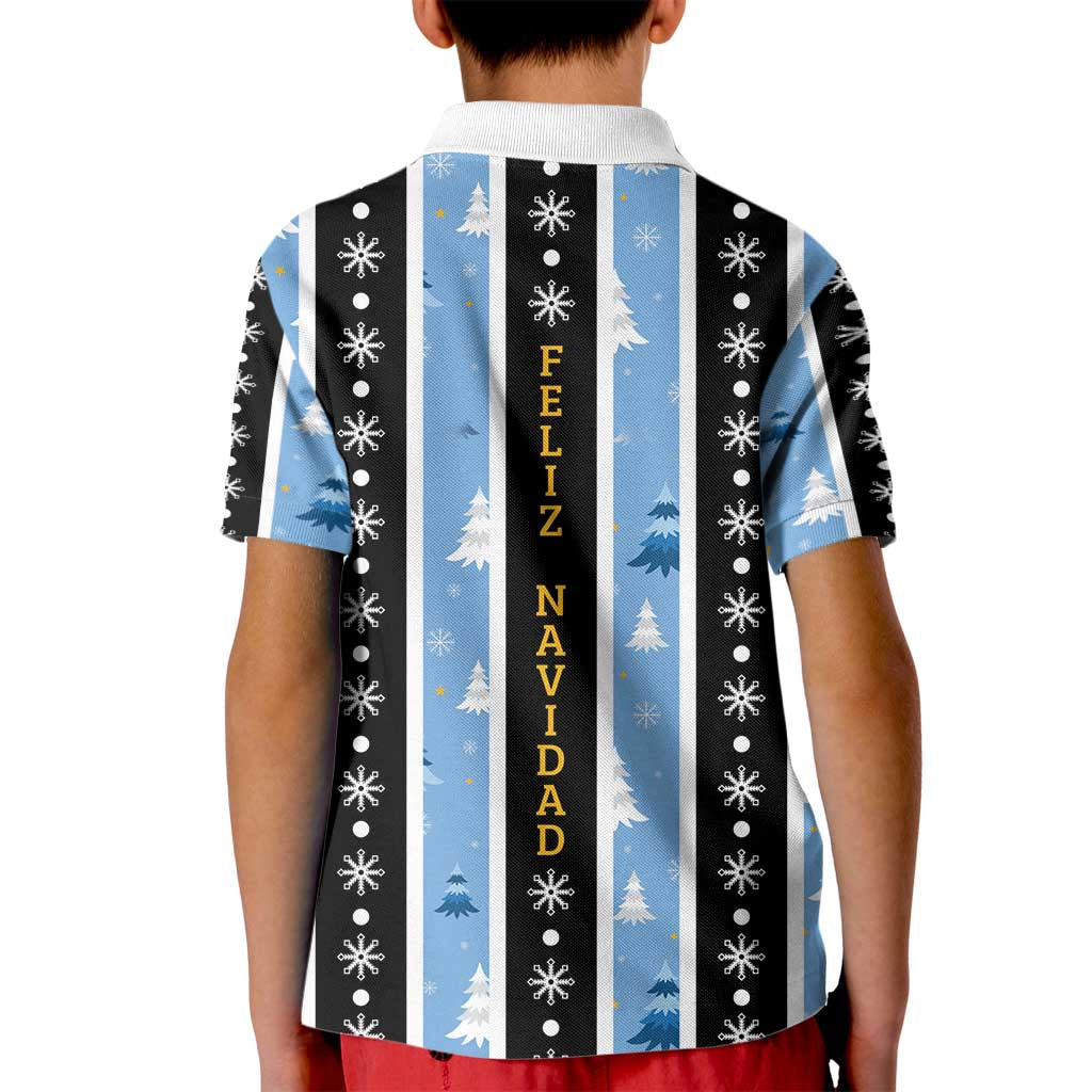 Argentina Christmas Kid Polo Shirt Feliz Navidad Sol de Mayo - Wonder Print Shop