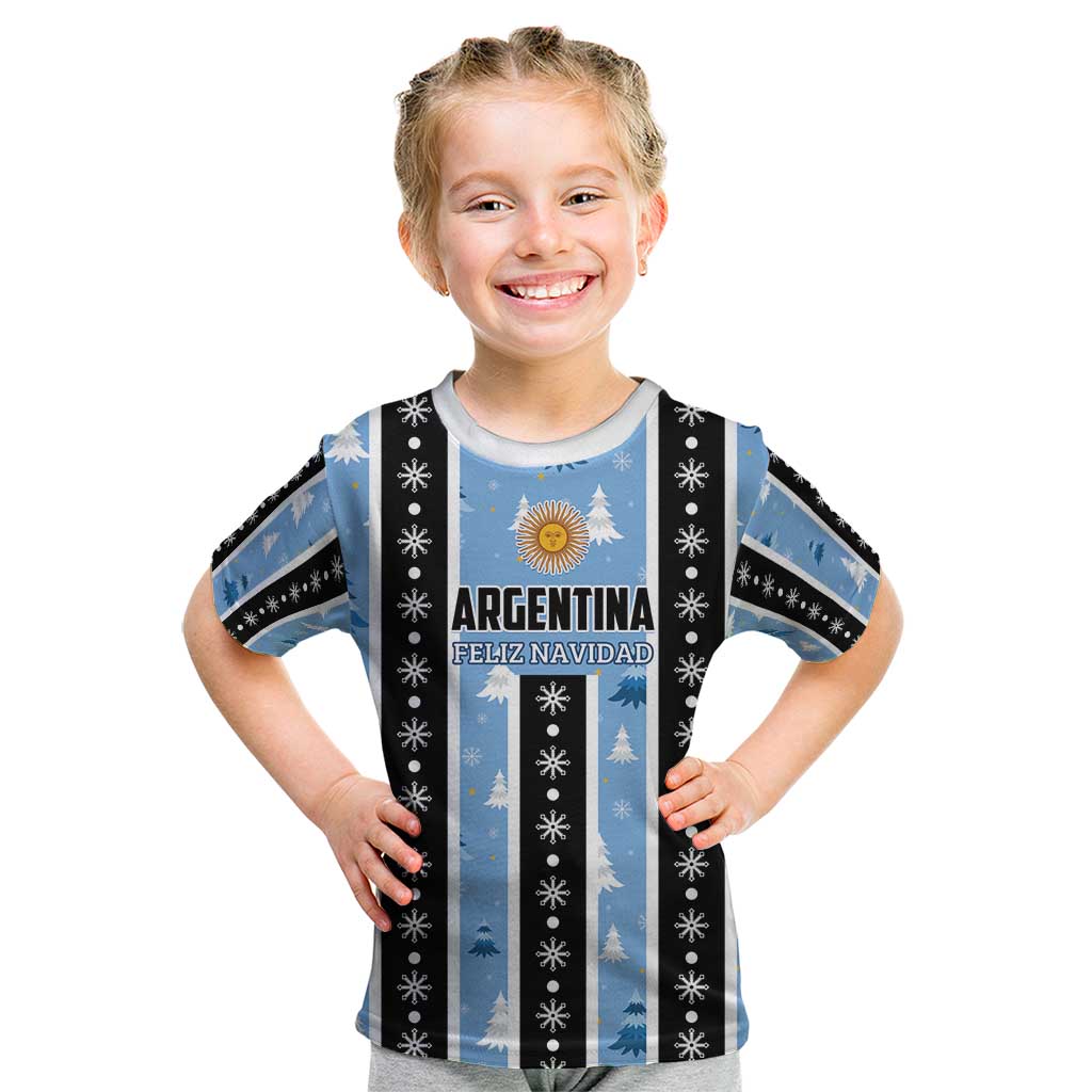 Argentina Christmas Kid T Shirt Feliz Navidad Sol de Mayo - Wonder Print Shop