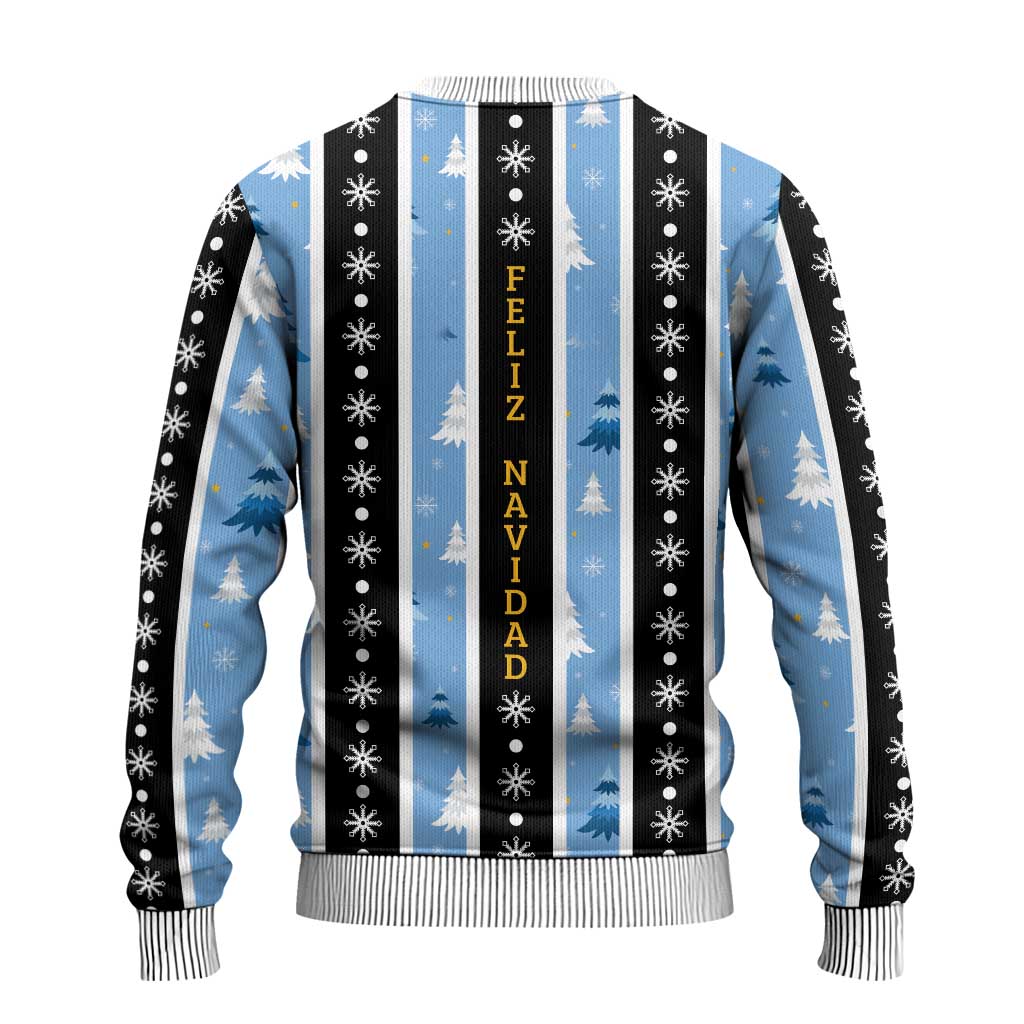 Argentina Christmas Ugly Christmas Sweater Feliz Navidad Sol de Mayo - Wonder Print Shop