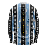 Argentina Christmas Long Sleeve Shirt Feliz Navidad Sol de Mayo - Wonder Print Shop