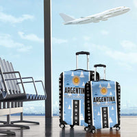 Argentina Christmas Luggage Cover Feliz Navidad Sol de Mayo - Wonder Print Shop