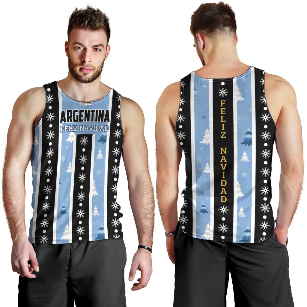 Argentina Christmas Men Tank Top Feliz Navidad Sol de Mayo - Wonder Print Shop