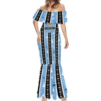 Argentina Christmas Mermaid Dress Feliz Navidad Sol de Mayo - Wonder Print Shop