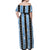 Argentina Christmas Off Shoulder Maxi Dress Feliz Navidad Sol de Mayo - Wonder Print Shop