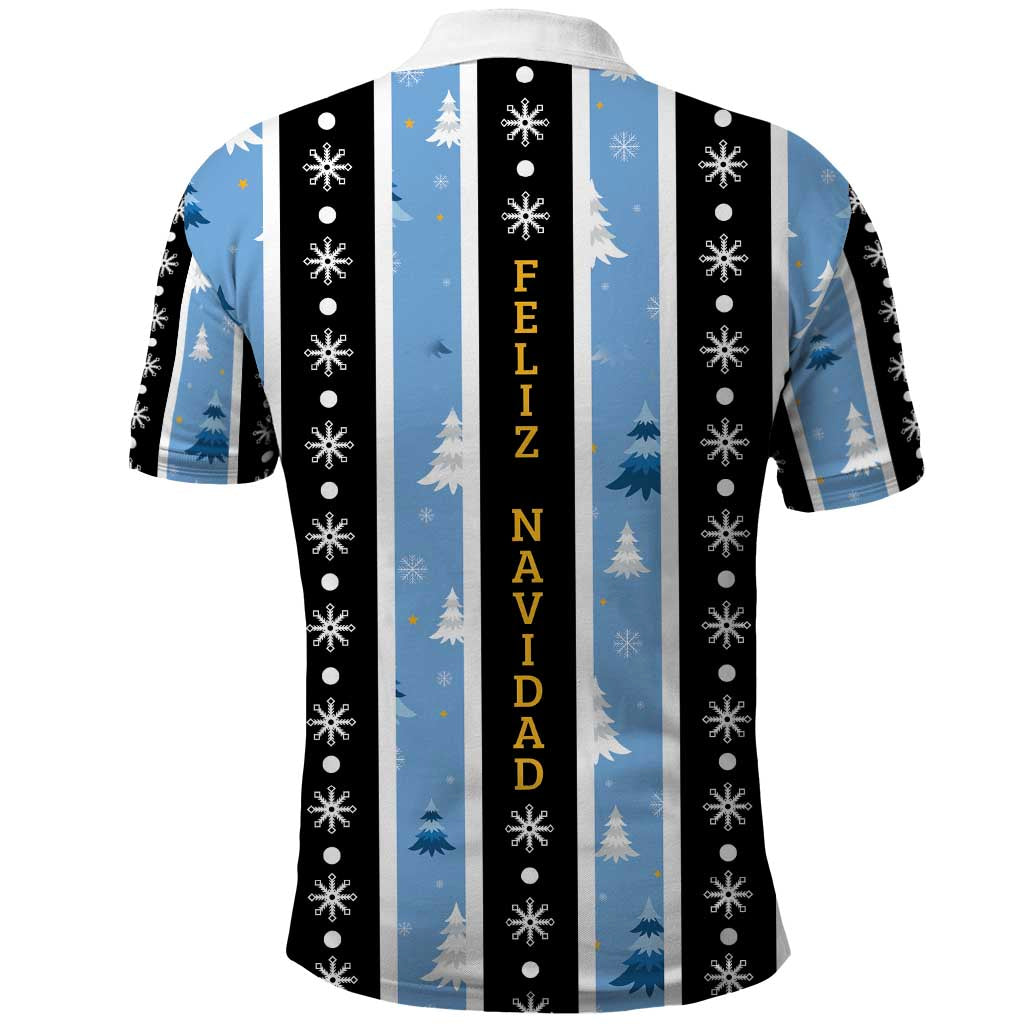 Argentina Christmas Polo Shirt Feliz Navidad Sol de Mayo - Wonder Print Shop