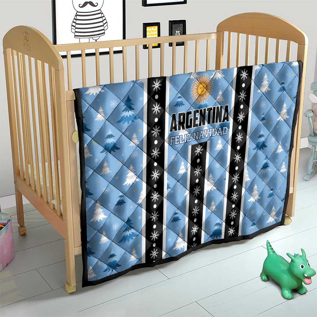 Argentina Christmas Quilt Feliz Navidad Sol de Mayo - Wonder Print Shop