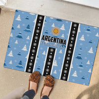 Argentina Christmas Rubber Doormat Feliz Navidad Sol de Mayo - Wonder Print Shop