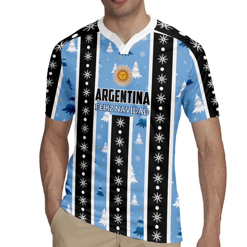 Argentina Christmas Rugby Jersey Feliz Navidad Sol de Mayo - Wonder Print Shop