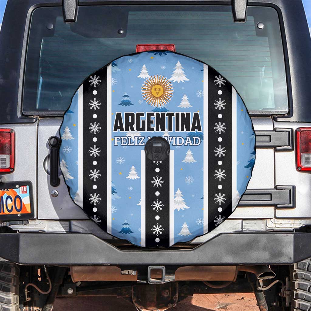 Argentina Christmas Spare Tire Cover Feliz Navidad Sol de Mayo - Wonder Print Shop