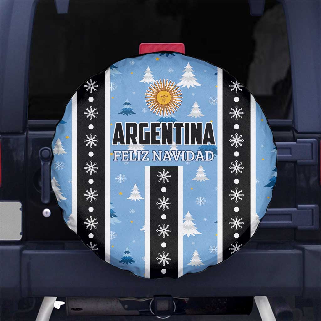Argentina Christmas Spare Tire Cover Feliz Navidad Sol de Mayo - Wonder Print Shop