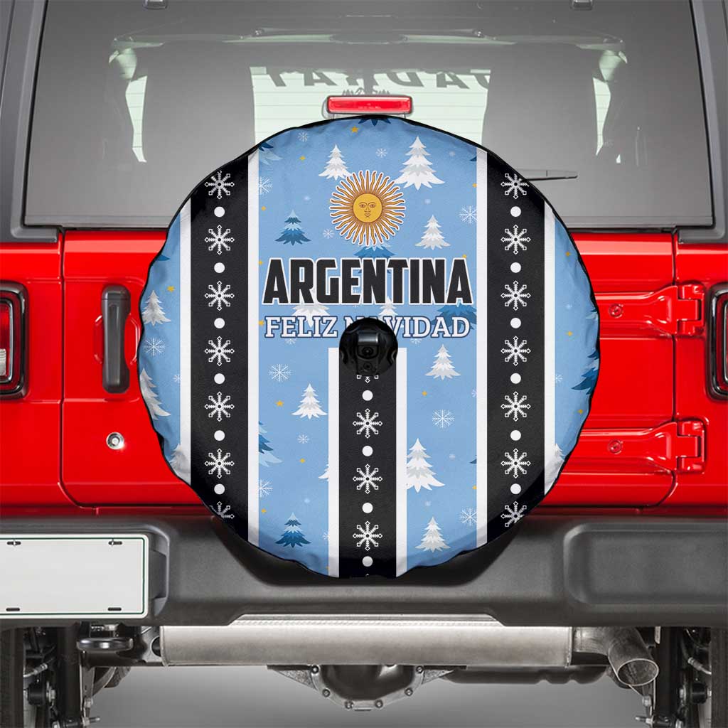 Argentina Christmas Spare Tire Cover Feliz Navidad Sol de Mayo - Wonder Print Shop