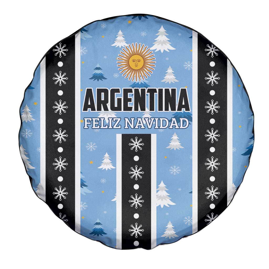 Argentina Christmas Spare Tire Cover Feliz Navidad Sol de Mayo - Wonder Print Shop