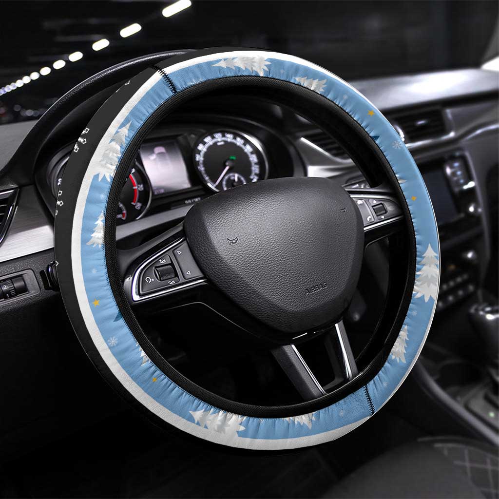Argentina Christmas Steering Wheel Cover Feliz Navidad Sol de Mayo - Wonder Print Shop
