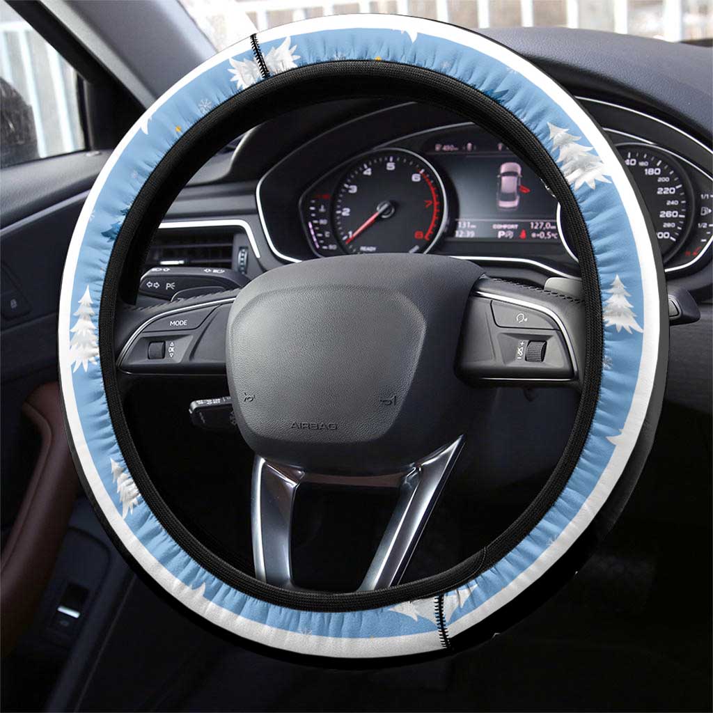 Argentina Christmas Steering Wheel Cover Feliz Navidad Sol de Mayo - Wonder Print Shop