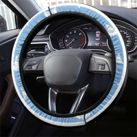 Argentina Christmas Steering Wheel Cover Feliz Navidad Sol de Mayo - Wonder Print Shop