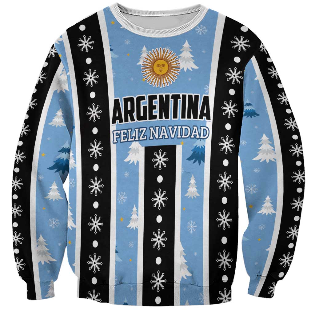 Argentina Christmas Sweatshirt Feliz Navidad Sol de Mayo - Wonder Print Shop