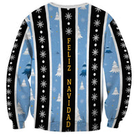 Argentina Christmas Sweatshirt Feliz Navidad Sol de Mayo - Wonder Print Shop