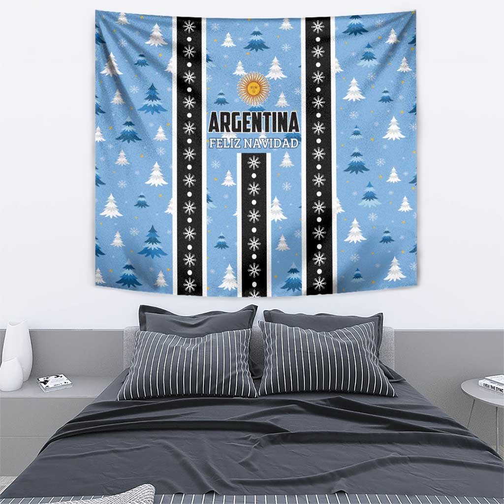 Argentina Christmas Tapestry Feliz Navidad Sol de Mayo - Wonder Print Shop