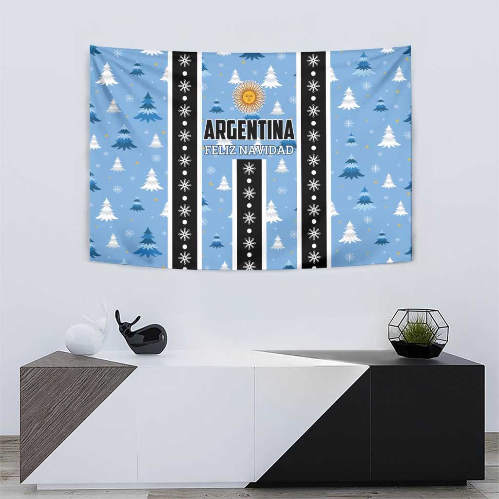 Argentina Christmas Tapestry Feliz Navidad Sol de Mayo - Wonder Print Shop