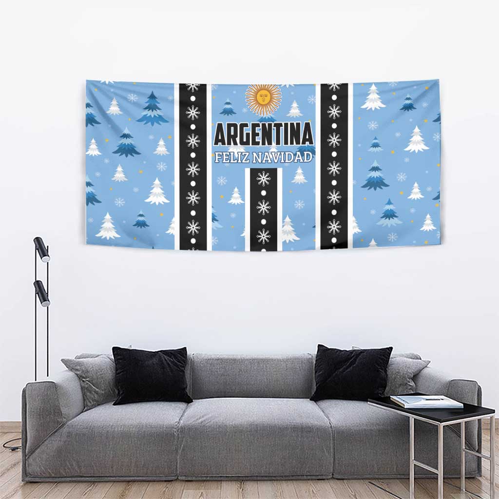 Argentina Christmas Tapestry Feliz Navidad Sol de Mayo - Wonder Print Shop