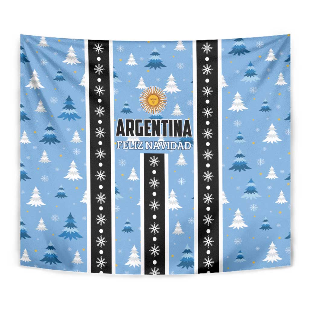 Argentina Christmas Tapestry Feliz Navidad Sol de Mayo - Wonder Print Shop