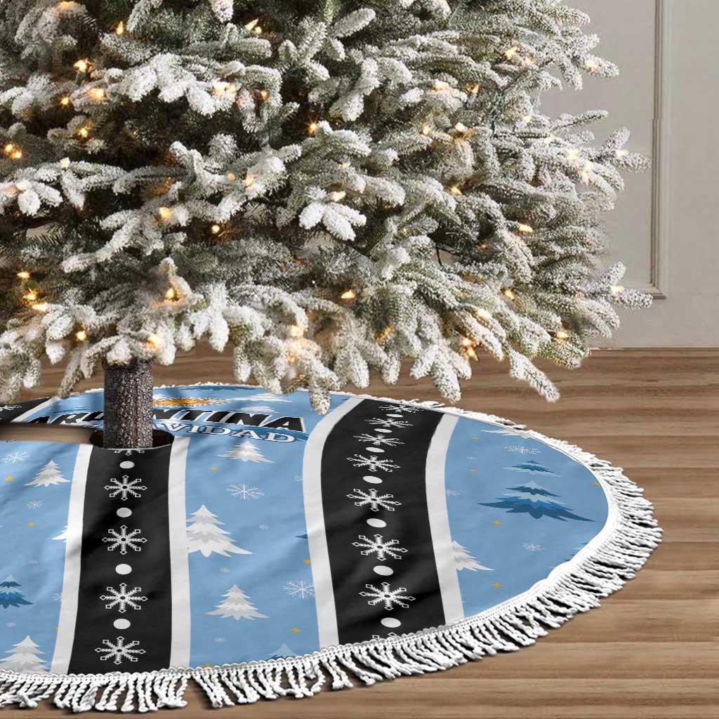 Argentina Christmas Tree Skirt Feliz Navidad Sol de Mayo - Wonder Print Shop