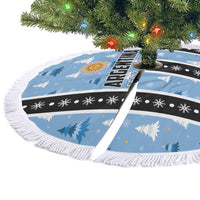 Argentina Christmas Tree Skirt Feliz Navidad Sol de Mayo - Wonder Print Shop
