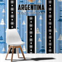 Argentina Christmas Window Curtain Feliz Navidad Sol de Mayo - Wonder Print Shop