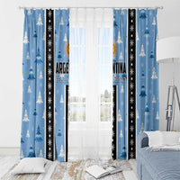 Argentina Christmas Window Curtain Feliz Navidad Sol de Mayo - Wonder Print Shop