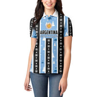 Argentina Christmas Women Polo Shirt Feliz Navidad Sol de Mayo - Wonder Print Shop