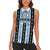 Argentina Christmas Women Sleeveless Polo Shirt Feliz Navidad Sol de Mayo - Wonder Print Shop