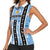 Argentina Christmas Women Sleeveless Polo Shirt Feliz Navidad Sol de Mayo - Wonder Print Shop