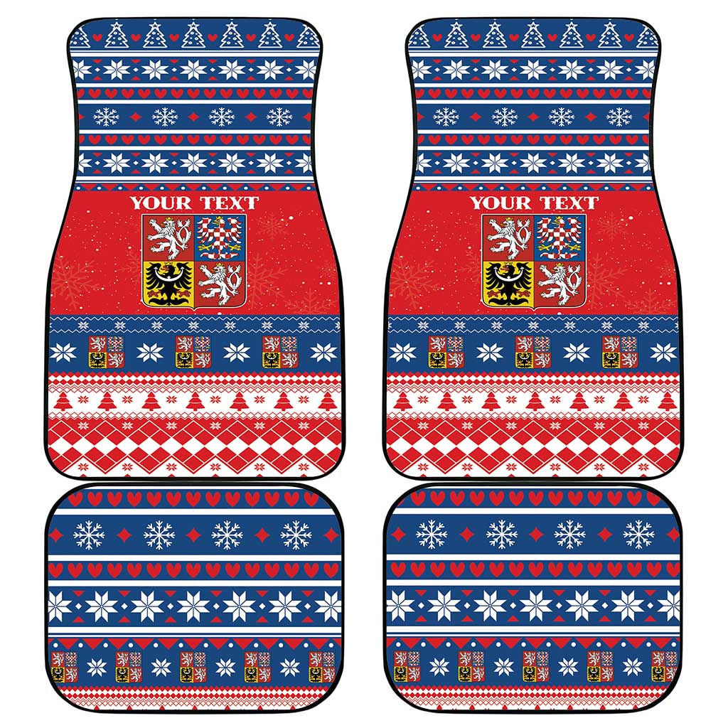 Czech Republic Christmas Car Mats Czechia Vesele Vanoce - Wonder Print Shop