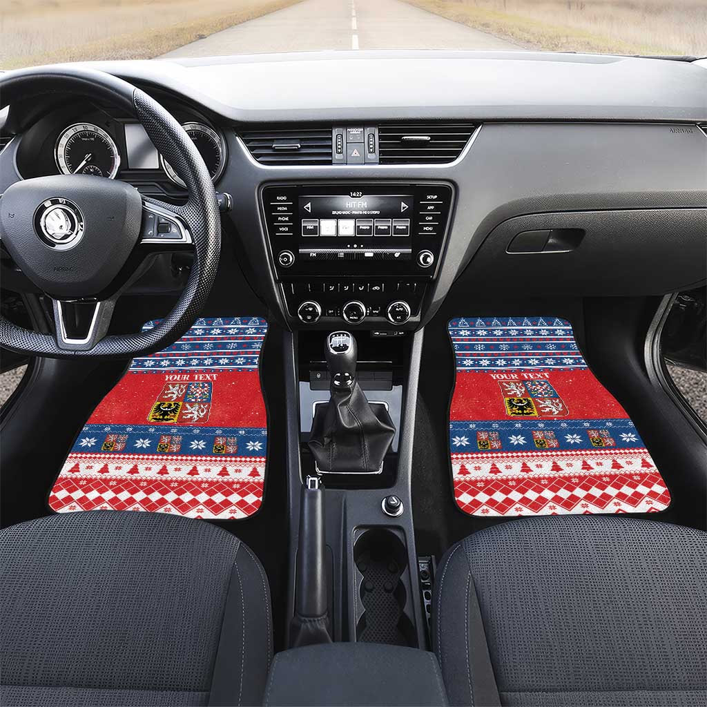 Czech Republic Christmas Car Mats Czechia Vesele Vanoce - Wonder Print Shop