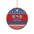 Czech Republic Christmas Ceramic Ornament Czechia Vesele Vanoce - Wonder Print Shop