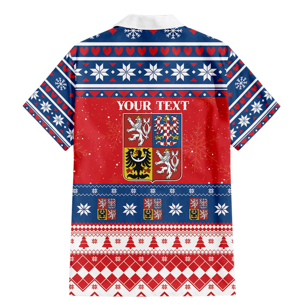 Personalized Czech Republic Christmas Family Matching Mermaid Dress and Hawaiian Shirt Czechia Vesele Vanoce - Wonder Print Shop