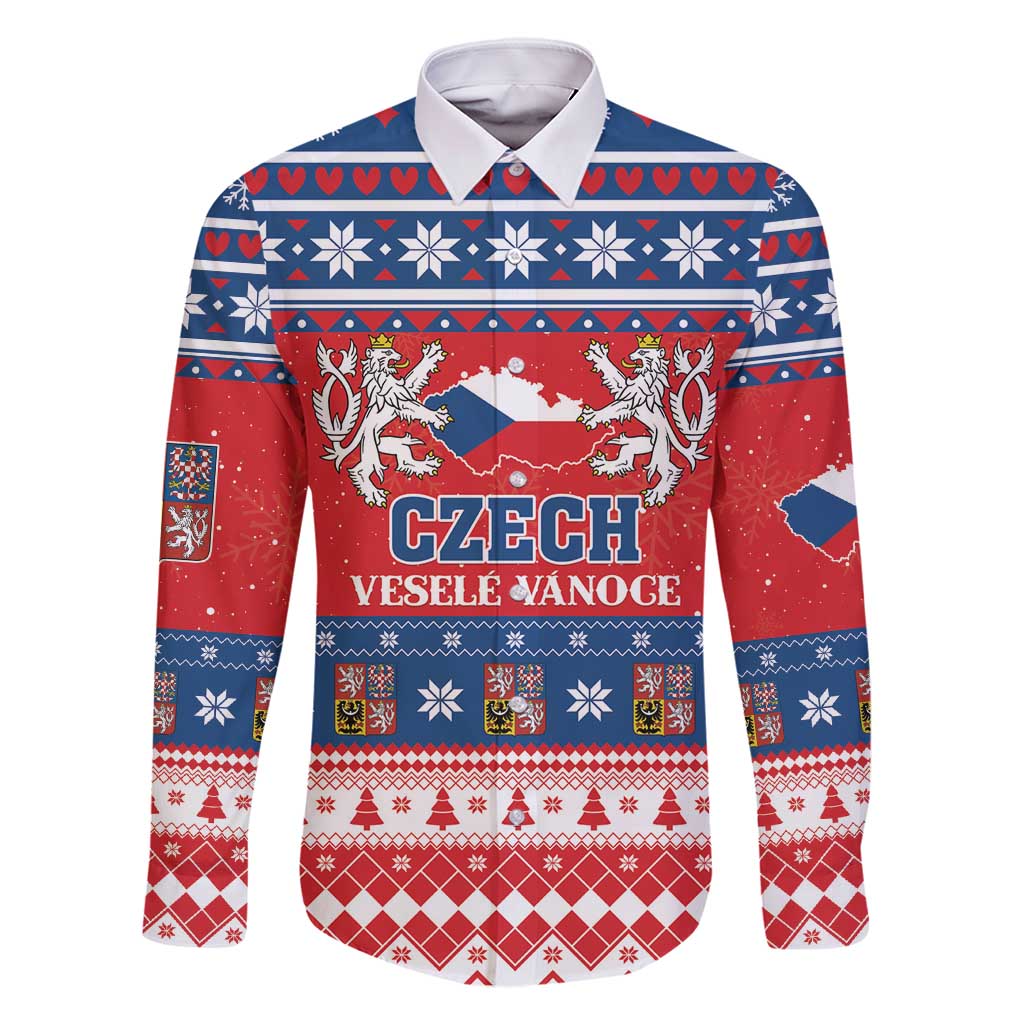 Personalized Czech Republic Christmas Family Matching Mermaid Dress and Hawaiian Shirt Czechia Vesele Vanoce - Wonder Print Shop
