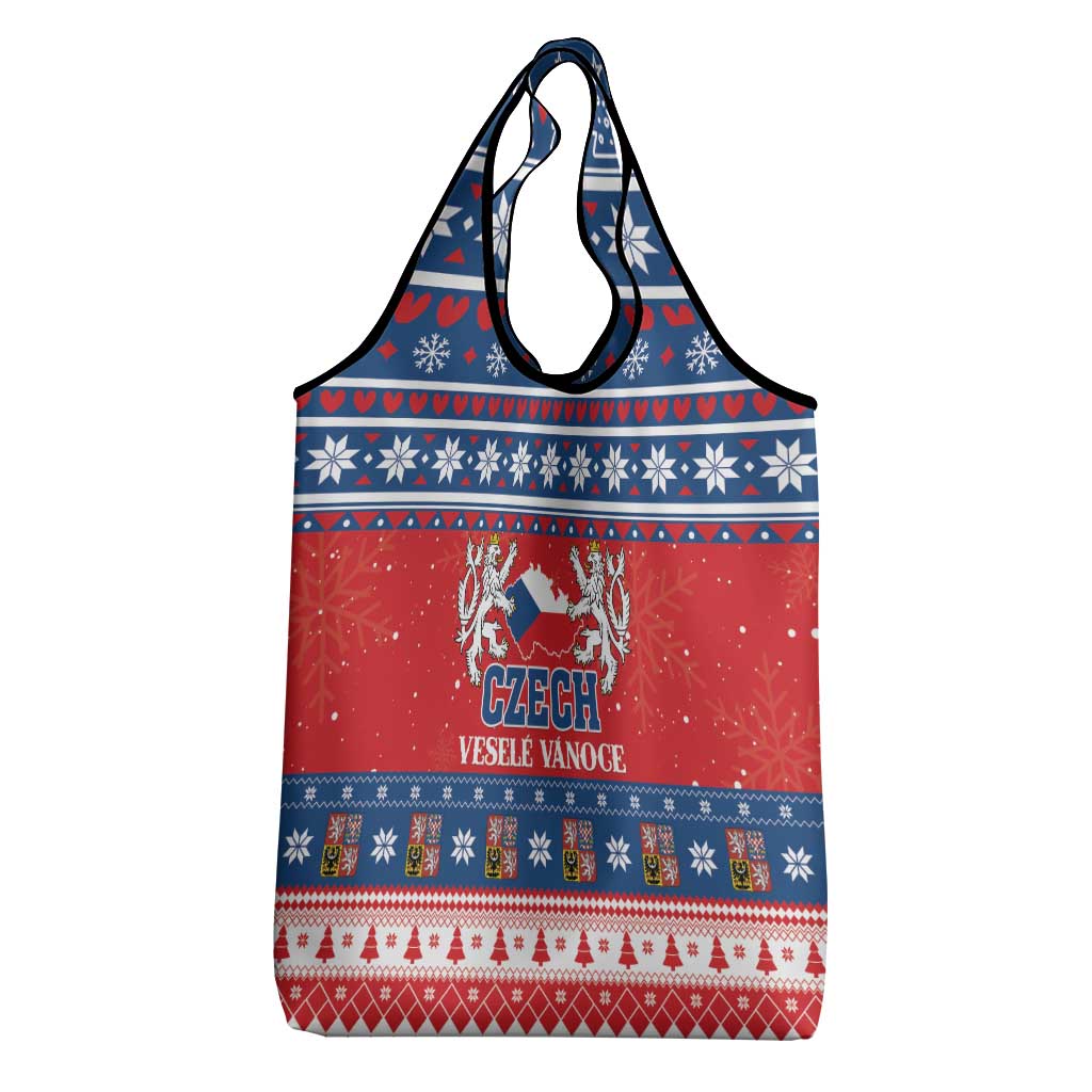 Czech Republic Christmas Grocery Bag Czechia Vesele Vanoce