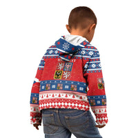 Personalized Czech Republic Christmas Kid Hoodie Czechia Vesele Vanoce - Wonder Print Shop