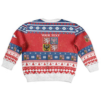 Czech Republic Christmas Kid Ugly Christmas Sweater Czechia Vesele Vanoce - Wonder Print Shop