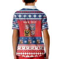 Personalized Czech Republic Christmas Kid Polo Shirt Czechia Vesele Vanoce - Wonder Print Shop